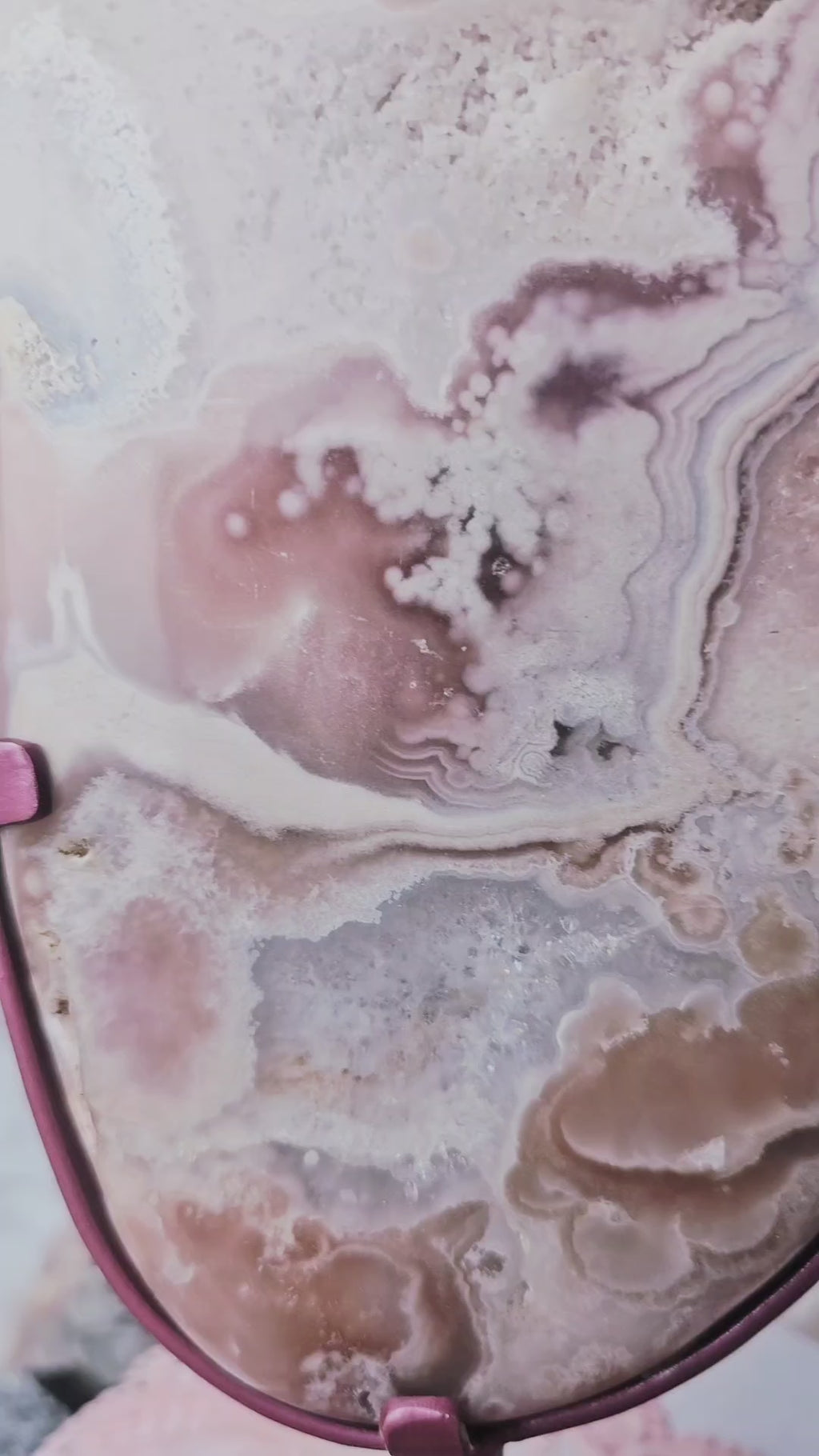 Brazilian Amethyst Druzy Slab, Pink Amethyst Druzy Slab, Red Pink Amethyst, Crystal Slab (Copy)